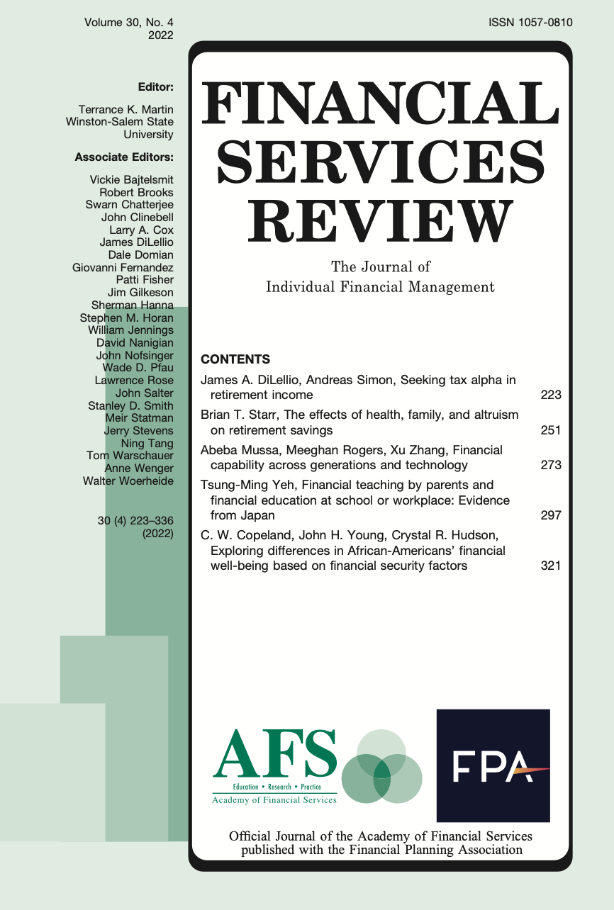 					View Vol. 30 No. 4 (2022): Test FSR Journal
				